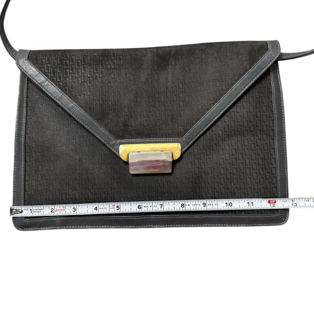 Vintage Meyers USA Monogram Envelope Crossbody Bag  Geometric Shoulder Purse - Picture 12 of 14
